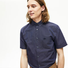 Men's Regular Fit Texturized Cotton Shirt / Lacoste