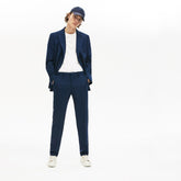 Men's LIVE Fine Pinstriped Wool Suit Pants / Lacoste