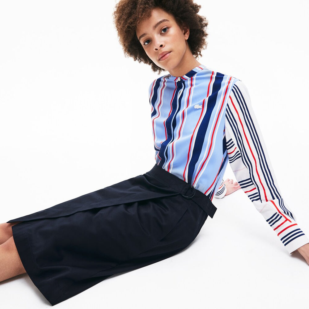 Women's Premium Cotton Canvas Wrapped Skirt / Lacoste