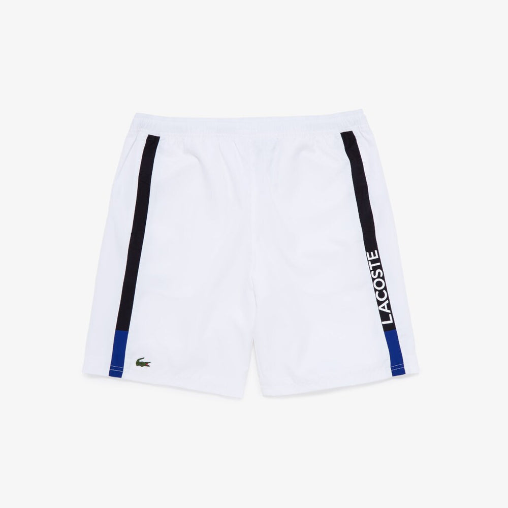 Men's SPORT Branded Contrast Striped Light Shorts / Lacoste