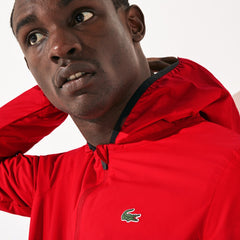 Men's SPORT Water-Resistant Foldable Hooded Zip Jacket / Lacoste