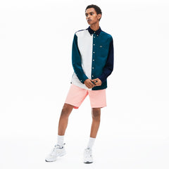 Men's Color-Block Cotton Shirt / Lacoste