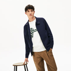 Men's Zippered Solid Sweatshirt / Lacoste