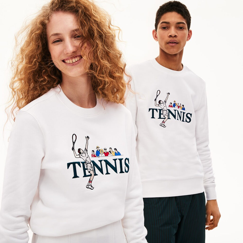 Unisex LIVE Embroidered Tennis Sweatshirt / Lacoste
