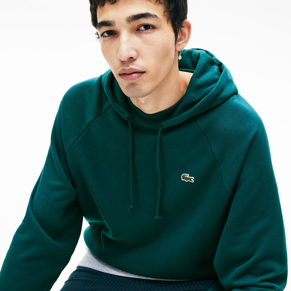 Men's LIVE Hooded Layer Effect Fleece Sweatshirt / Lacoste