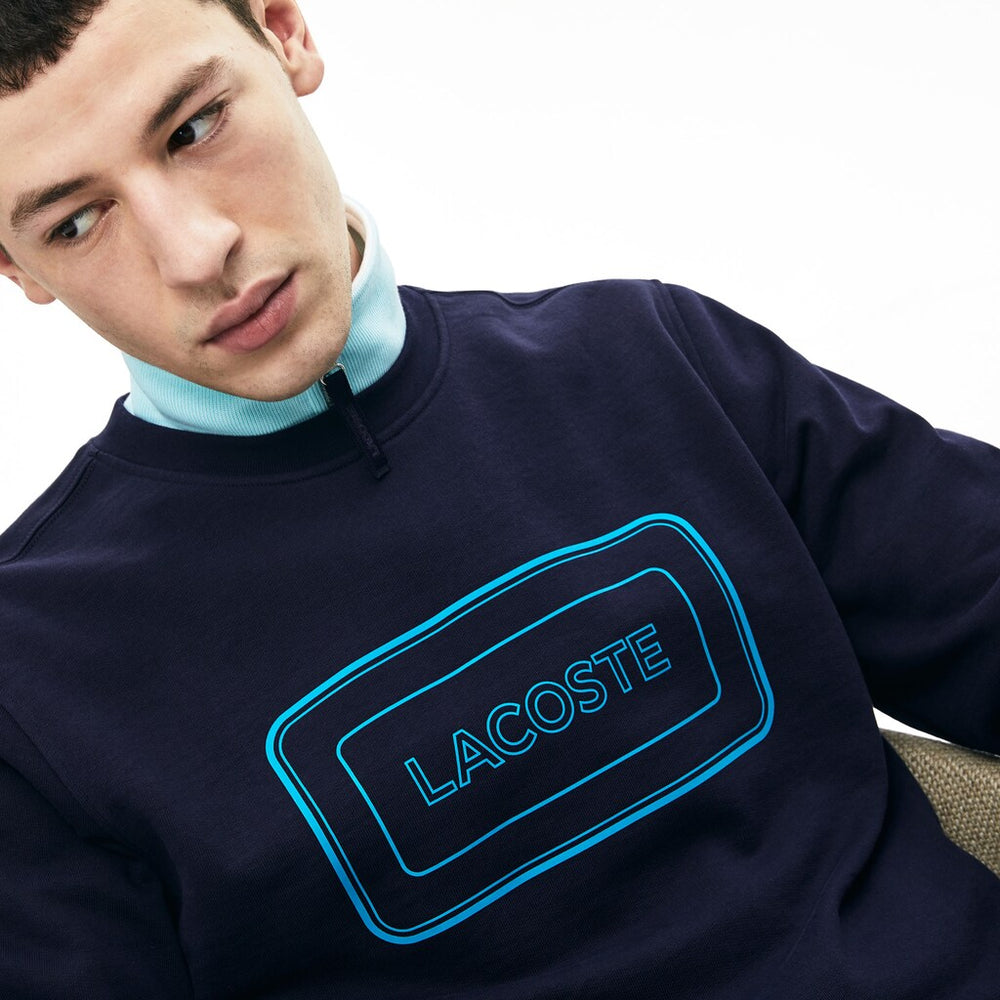 Men's Motion Regular Fit Crew Neck Cotton Sweatshirt / Lacoste