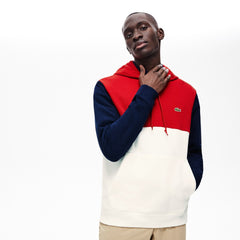 Men's Cotton-Piqué and French Terry Colorblock Sweatshirt / Lacoste