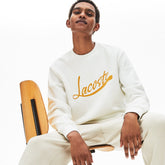 Men's Signature Print Crew Neck Sweatshirt / Lacoste