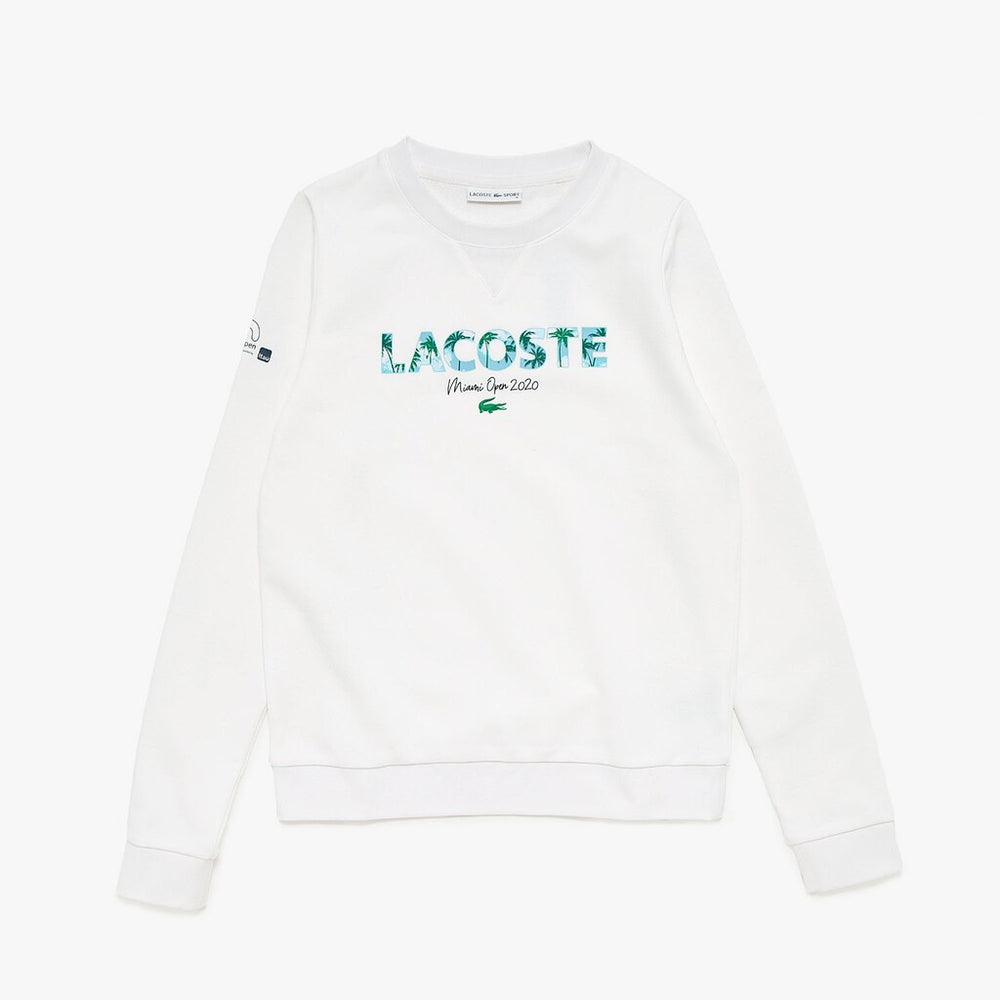Women's SPORT Miami Open Print Fleece Sweatshirt / Lacoste