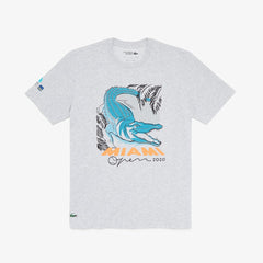 Men's SPORT Miami Open Crocodile Print T-shirt / Lacoste