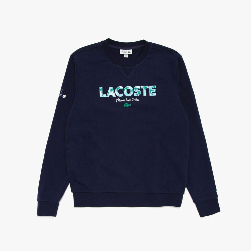 Men's SPORT Miami Open Print Fleece Sweatshirt / Lacoste