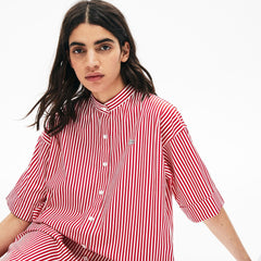 Women's LIVE Striped Cotton Maxi Dress / Lacoste