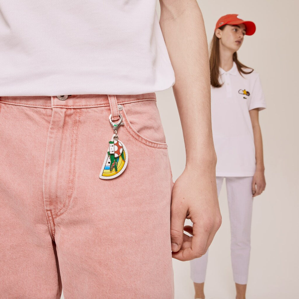 Men's Lacoste x FriendsWithYou Coloured Metal Charm Keyring / Lacoste