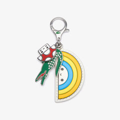 Men's Lacoste x FriendsWithYou Coloured Metal Charm Keyring / Lacoste