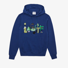 Unisex Lacoste x Jeremyville Print Hooded Sweatshirt / Lacoste