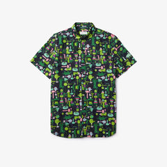 Unisex Lacoste x Jeremyville Regular Fit Cotton Shirt / Lacoste