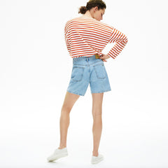 Women's Cotton Nautical Striped T-Shirt / Lacoste