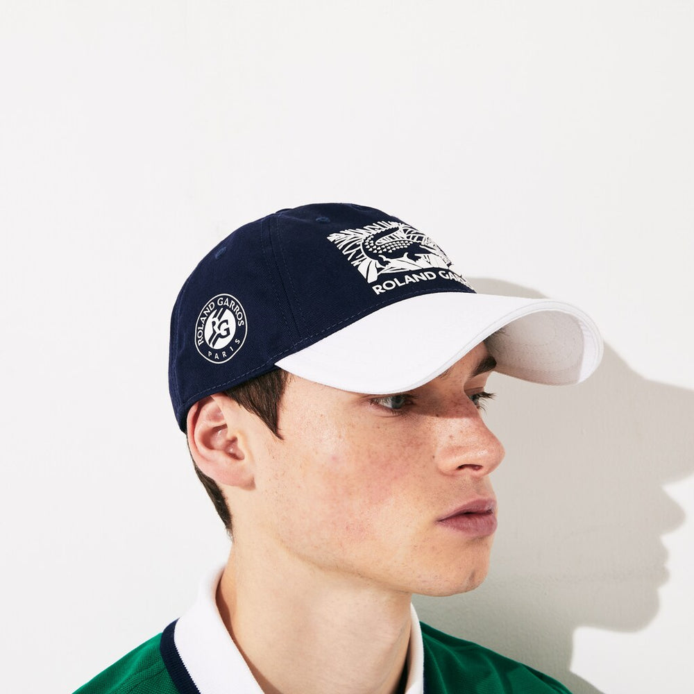 Men's SPORT Roland Garros Edition BiColor Print Cap / Lacoste