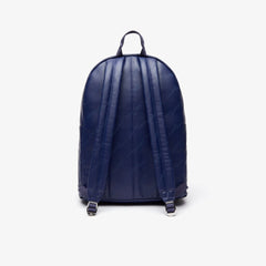 Men's Lacoste LIVE Signature Print Zippered Backpack / Lacoste