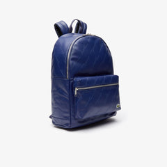 Men's Lacoste LIVE Signature Print Zippered Backpack / Lacoste