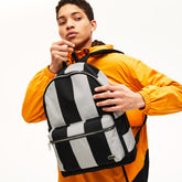 Men's Lacoste LIVE Detachable Pouch Striped Backpack / Lacoste