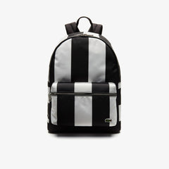 Men's Lacoste LIVE Detachable Pouch Striped Backpack / Lacoste