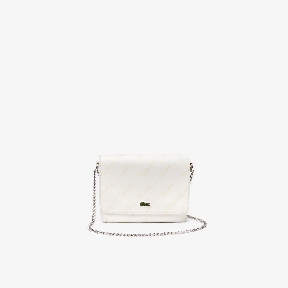 Women's Flap Bag with Chain Strap / Lacoste