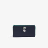 Women's Roland Garros Contrast Interior Zippered Wallet / Lacoste