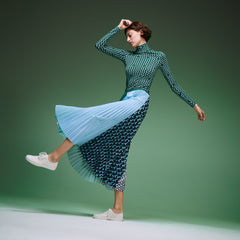 Women's Fashion Show Asymetrical Printed Skirt / Lacoste
