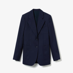 Women's Fashion Show Solid Wool Blend Blazer / Lacoste