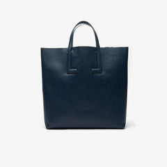 Women's Reversible Leather Tote Bag with Detachable Strap / Lacoste