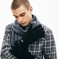 Men's Ribbed Wool Gloves / Lacoste
