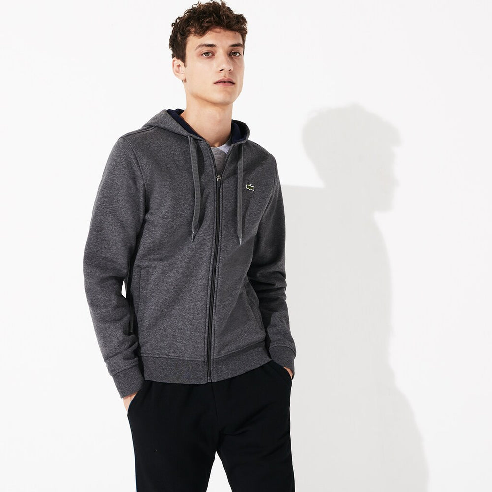 Men's SPORT Full-Zip Fleece Hoodie / Lacoste