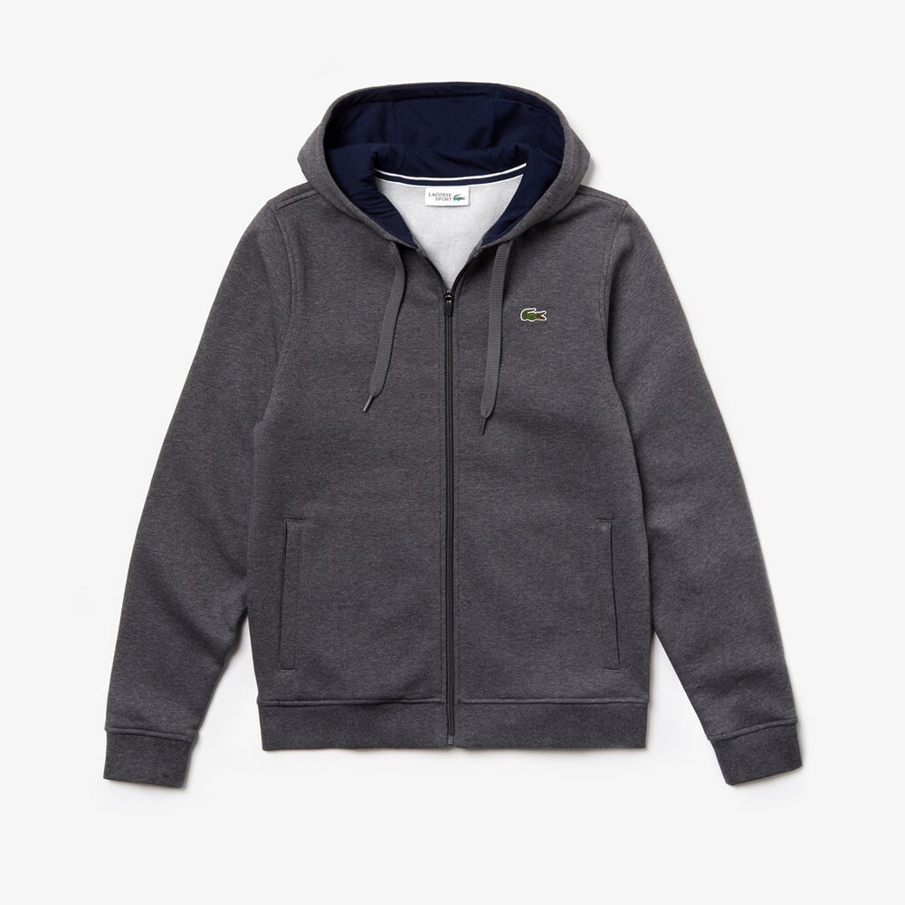 Men's SPORT Full-Zip Fleece Hoodie / Lacoste
