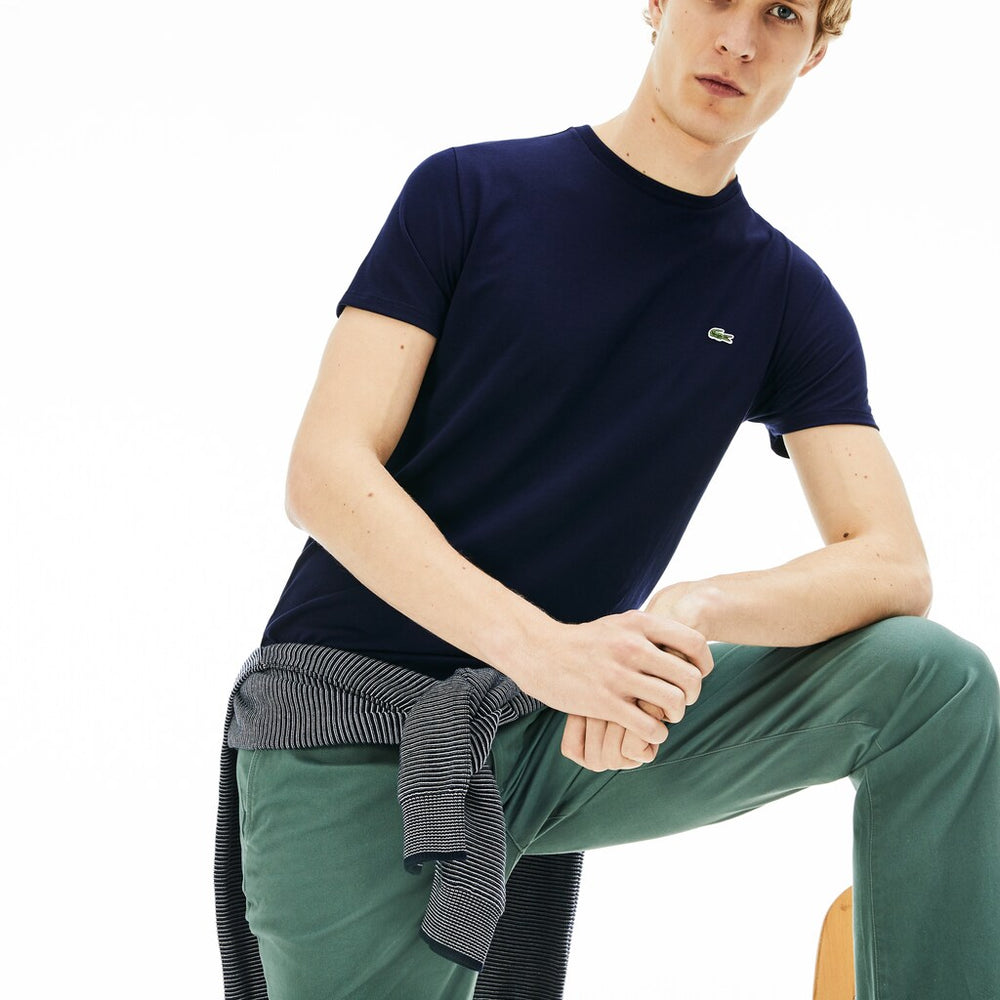 Men's Crew Neck Pima Cotton T-Shirt / Lacoste