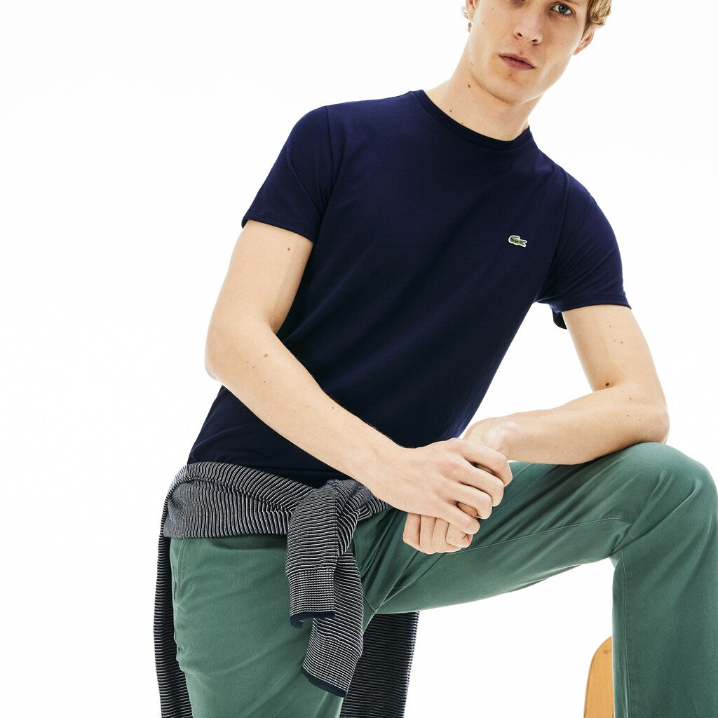 Men's Crew Neck Pima Cotton T-Shirt / Lacoste