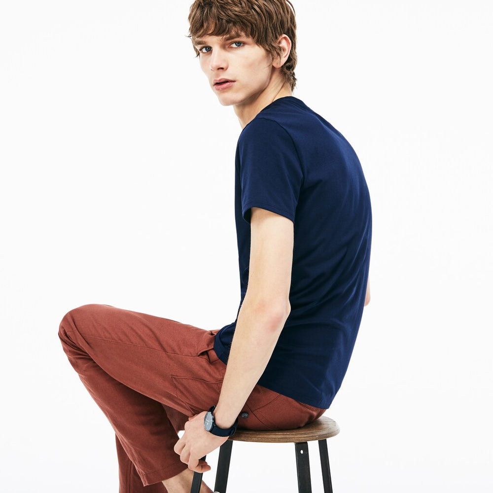Men's Crew Neck Pima Cotton T-Shirt / Lacoste