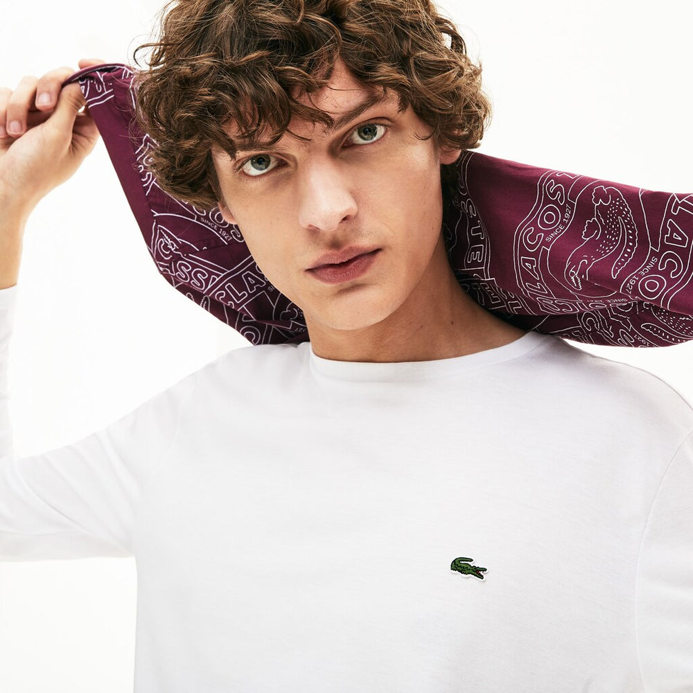 Men's Crew Neck Pima Cotton Jersey T-shirt / Lacoste