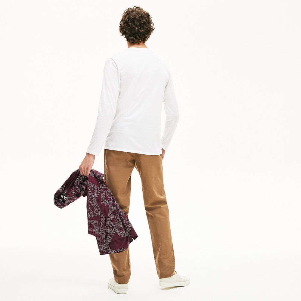 Men's Crew Neck Pima Cotton Jersey T-shirt / Lacoste