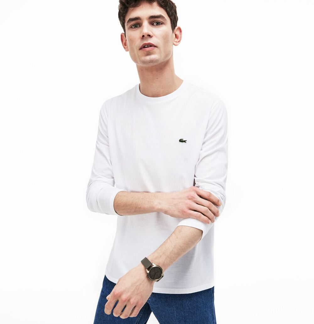 Men's Crew Neck Pima Cotton Jersey T-shirt / Lacoste