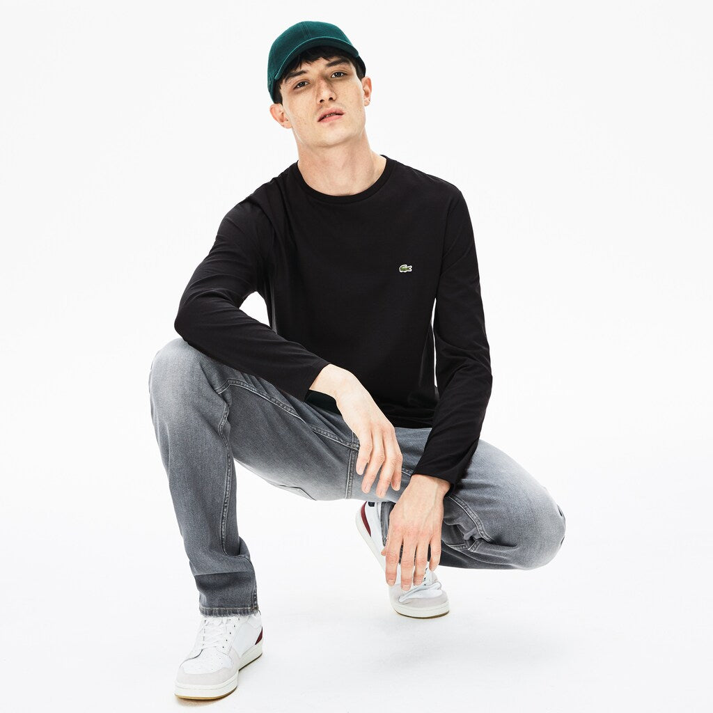Men's Crew Neck Pima Cotton Jersey T-shirt / Lacoste
