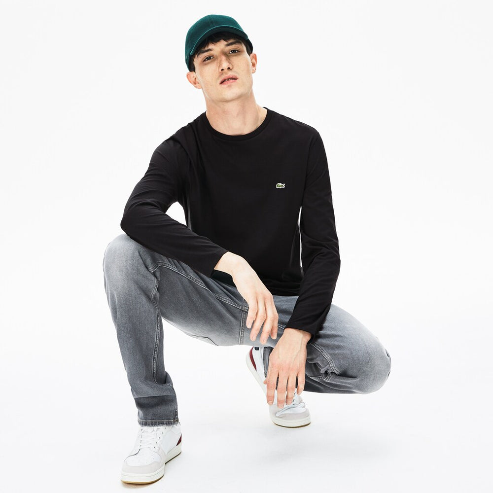 Men's Crew Neck Pima Cotton Jersey T-shirt / Lacoste