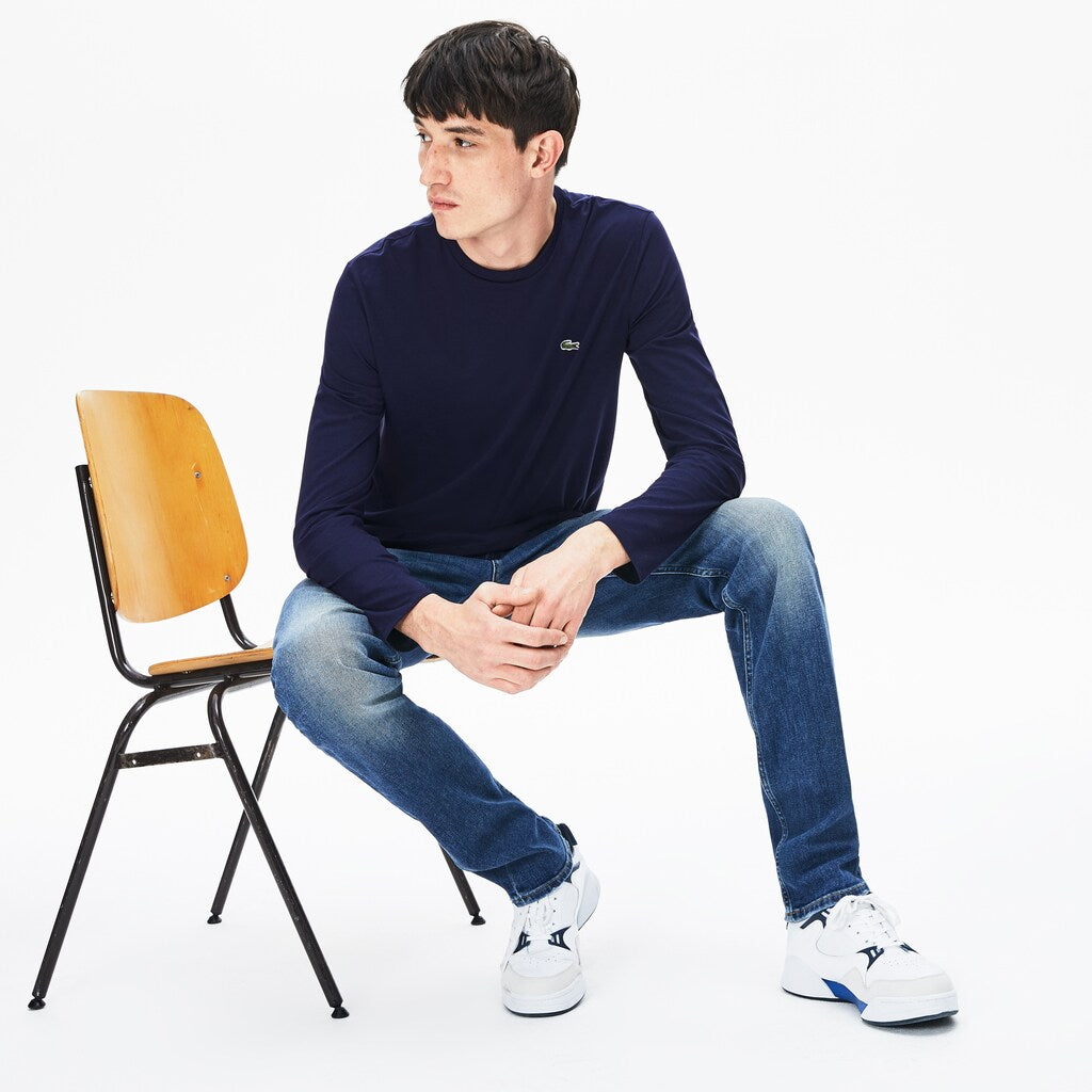 Men's Crew Neck Pima Cotton Jersey T-shirt / Lacoste