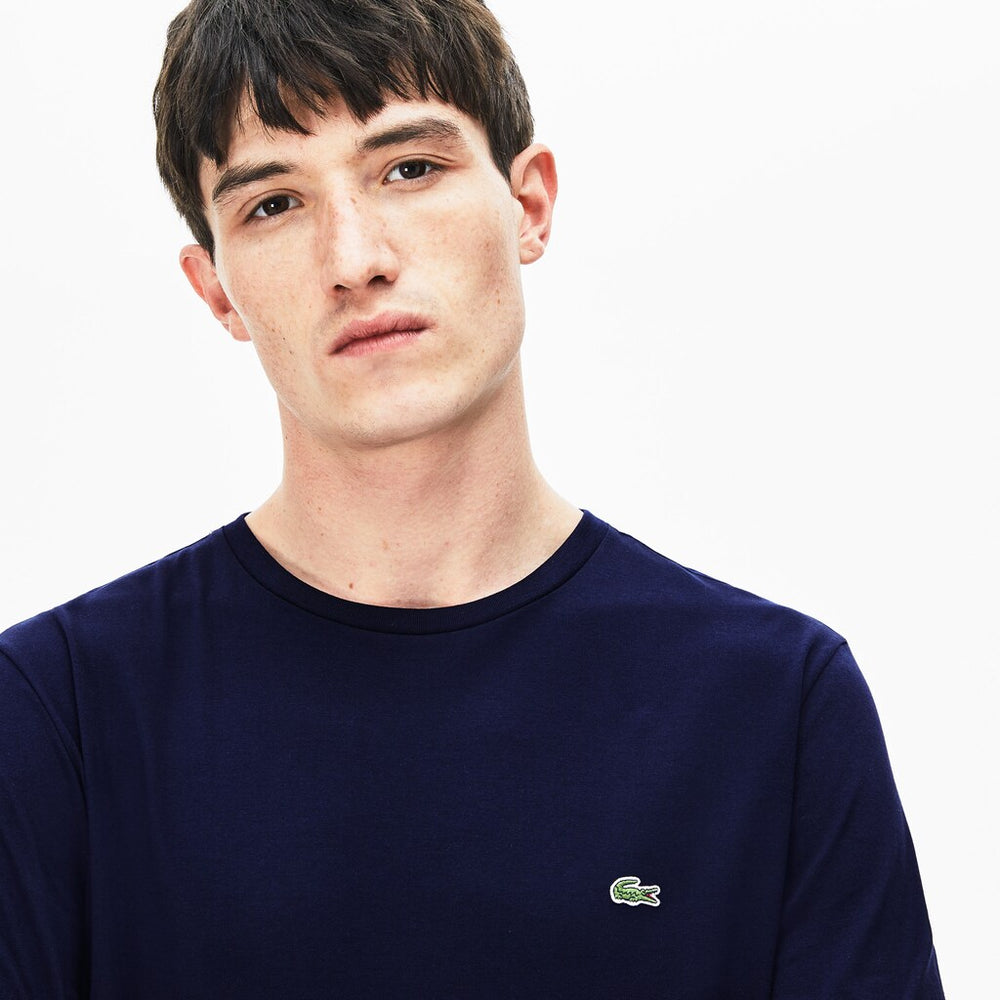 Men's Crew Neck Pima Cotton Jersey T-shirt / Lacoste