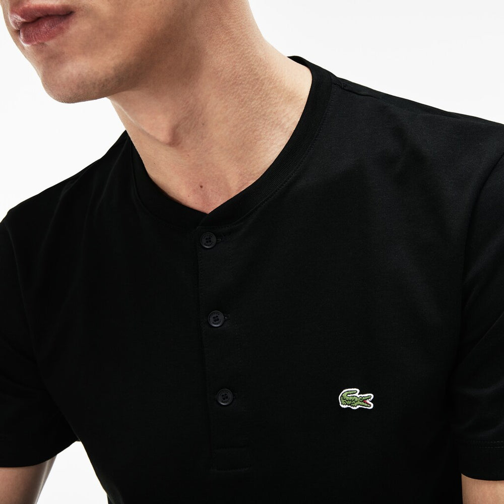 Men's Regular Fit Pima Cotton Henley T-shirt / Lacoste