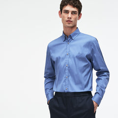 Men's Slim Fit Stretch Cotton Poplin Shirt / Lacoste