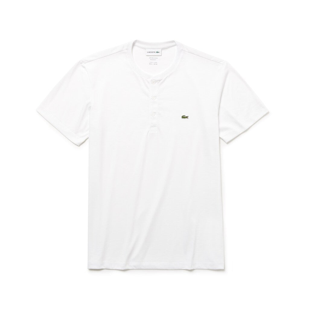 Men's Regular Fit Pima Cotton Henley T-shirt / Lacoste
