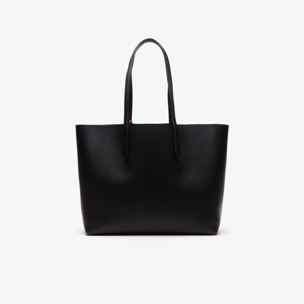 Women's Anna Reversible Matte And Iridescent Leather Tote / Lacoste