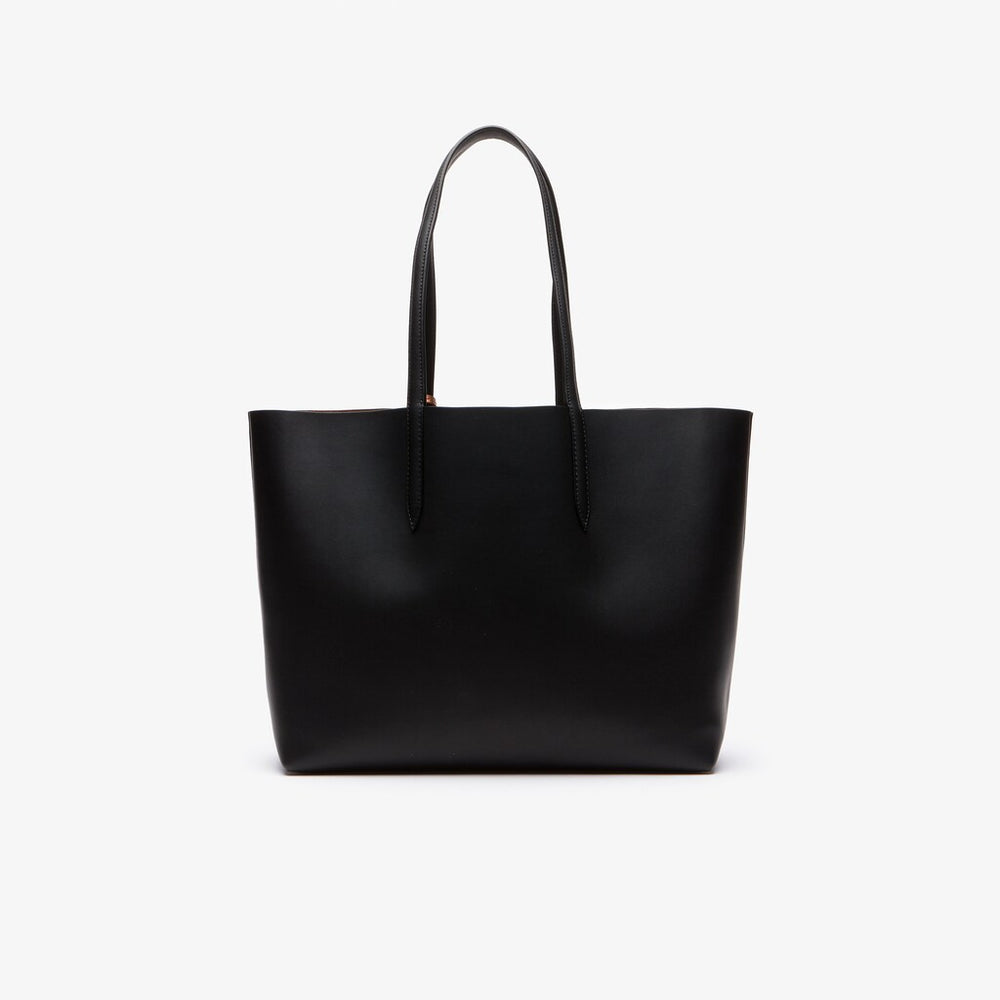 Women's Anna Reversible Matte And Iridescent Leather Tote / Lacoste