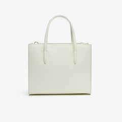 Women's Chantaco Dual Carry Piqué Zip Leather Tote / Lacoste